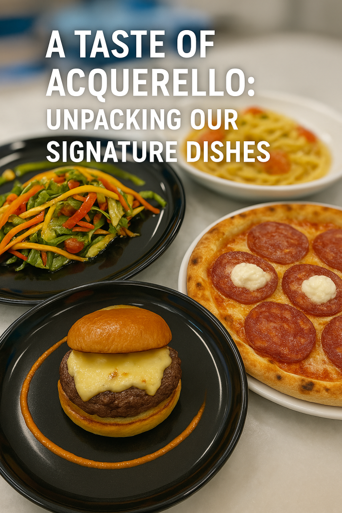 A Taste of Acquerello Unpacking Our Signature Dishes