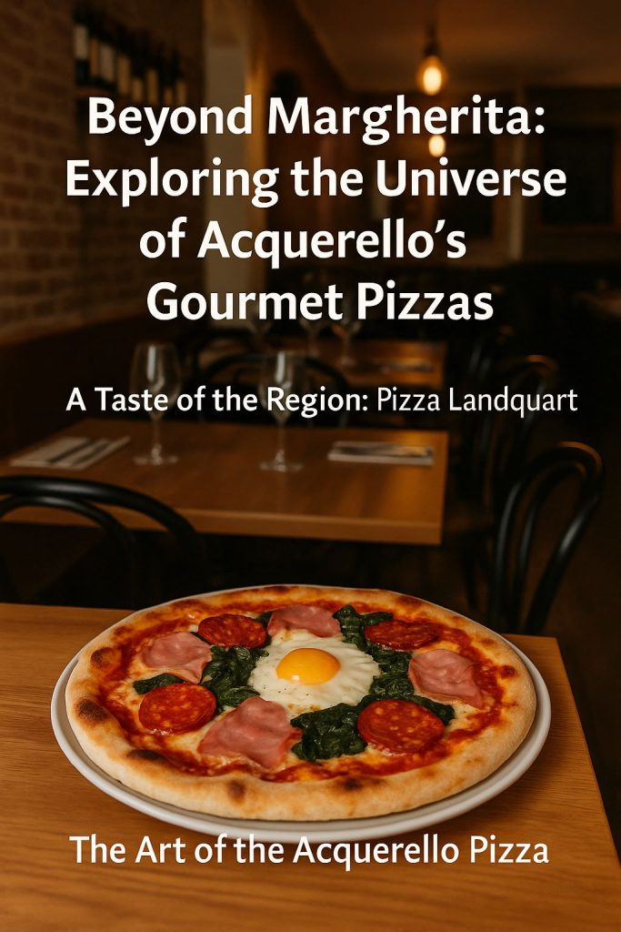 Beyond Margherita Exploring Acquerello's Gourmet Pizzas